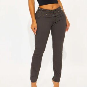 My Favorite Studded Charcoal Skinny Pants NEW 🏷️